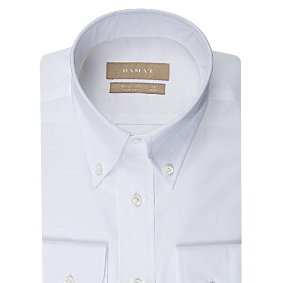 DAMAT White Comfort Dress Shirt - Picture 1 of 4